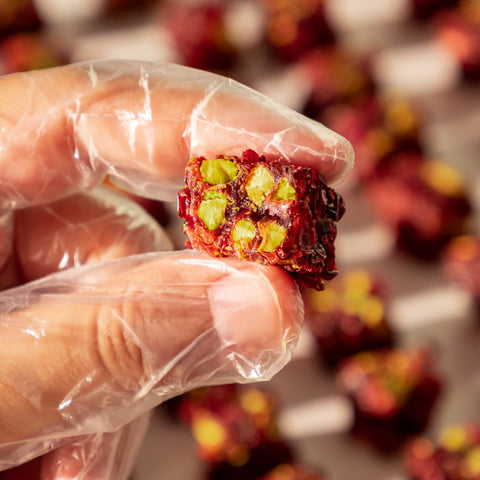 Şeker İlavesiz Narlı Çifte Kavrulmuş Zereşkli Lokum 1000g
