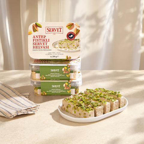 Antep Fıstıklı Servet Helvası 200g 3'lü Paket