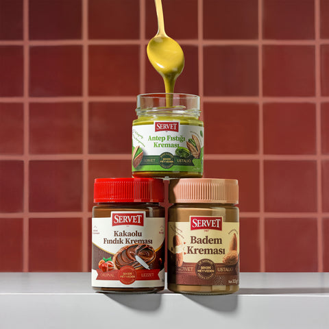 Servet Karışık Krema 3'lü Paket