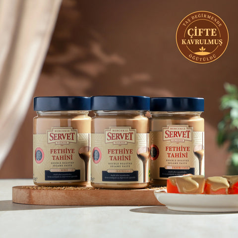 Double Roasted Fresh Servet Tahini - 300g Pack of 3