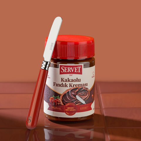 Servet Krema Bıçağı - Kırmızı