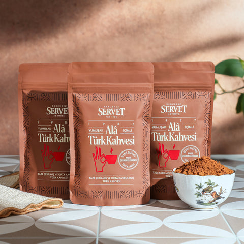Servet Ala Turkish Coffee 100g Pack of 3