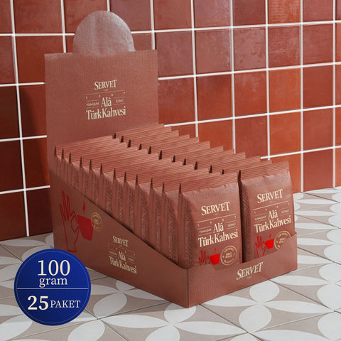 Servet Alâ Türk Kahvesi 100g 25'li Paket