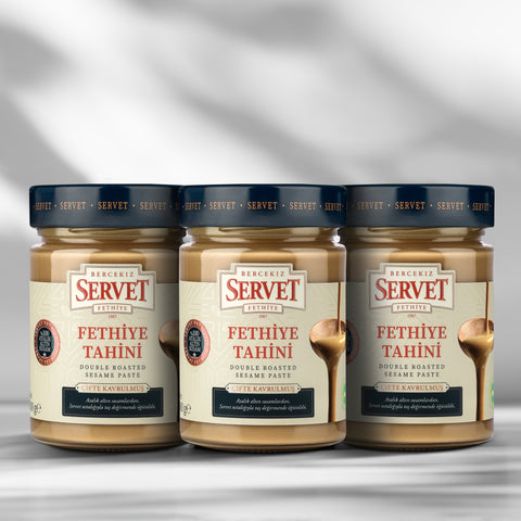 Çifte Kavrulmuş Taze Servet Tahini - 300 g 3'lü Paket