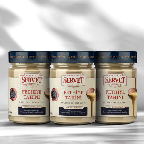 Tek Kavrulmuş Taze Servet Tahini - 300 g 3'lü Paket