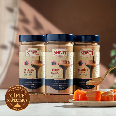 Çifte Kavrulmuş Taze Servet Tahini - 500g 3'lü Paket