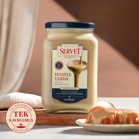Tek Kavrulmuş Taze Servet Tahini - 950g