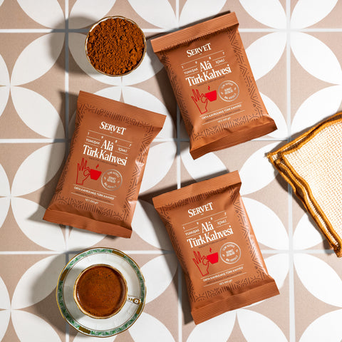 Servet Ala Turkish Coffee 100g Pack of 3