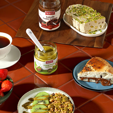 Servet Kakaolu Fındık Kreması 315g + Antep Fıstığı Kreması 200g