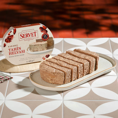 Rafine Şeker İlavesiz - Kakaolu Taze Tahin Helvası 400g