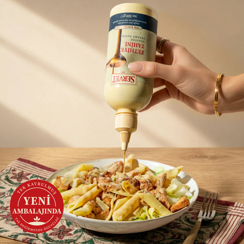 Tek Kavrulmuş Servet Tahini Pratik Sıkma Şişe - 500g