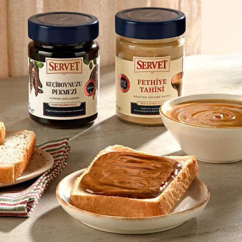 Servet Tahini 300g + Keçiboynuzu Pekmezi 400g